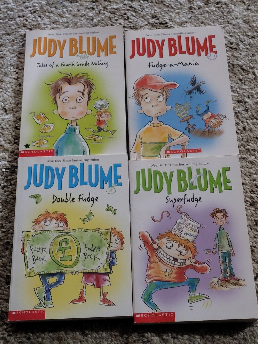 Judy Blume Fudge Book Set - Colorful Illustrated Covers